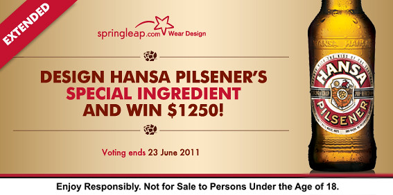 Springleap and Hansa Pilsener presents: 'Special Ingredient' design competition - WIN US$1250