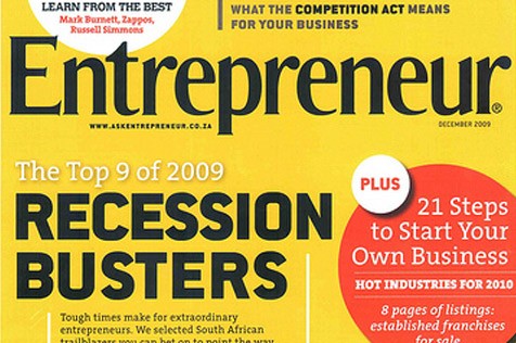 Eran Eyal on the cover of December Entrepreneur Magazine!