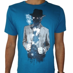 Mr. Cosmos on Midnight Blue t-shirt