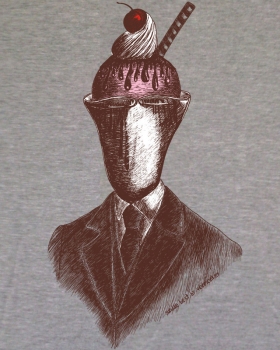 Sundae Best on Melange t-shirt - largeDesign