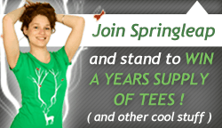 Join Springleap and stand to win a year’s supply of tees! (and other cool stuff)
